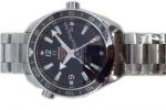 Swiss Replica Omega Seamaster GMT SS Black Ceramic 8605 Movement